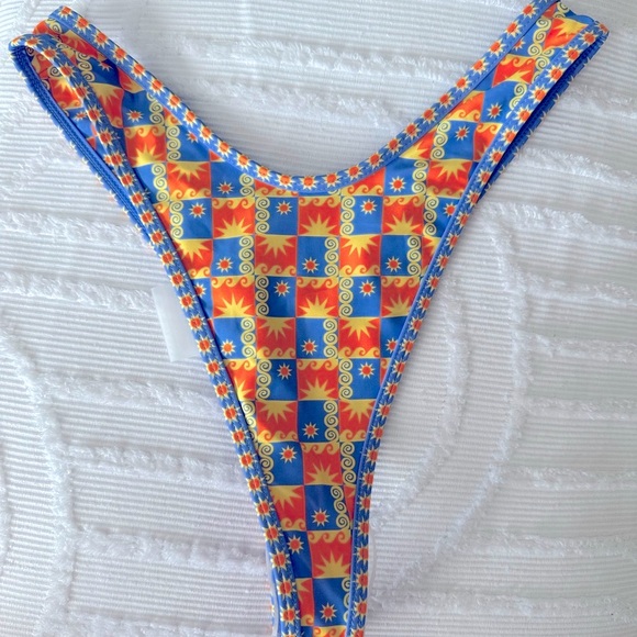 Kulani Kinis Swim Kulani Kinis High Leg Thong Bikini Bottom In Sunburst Poshmark